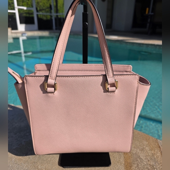 Kate Spade Small Hadlee Laurel Way Jeweled Leather Tote-Crossbody In Warm Vellum - Picture 10 of 15
